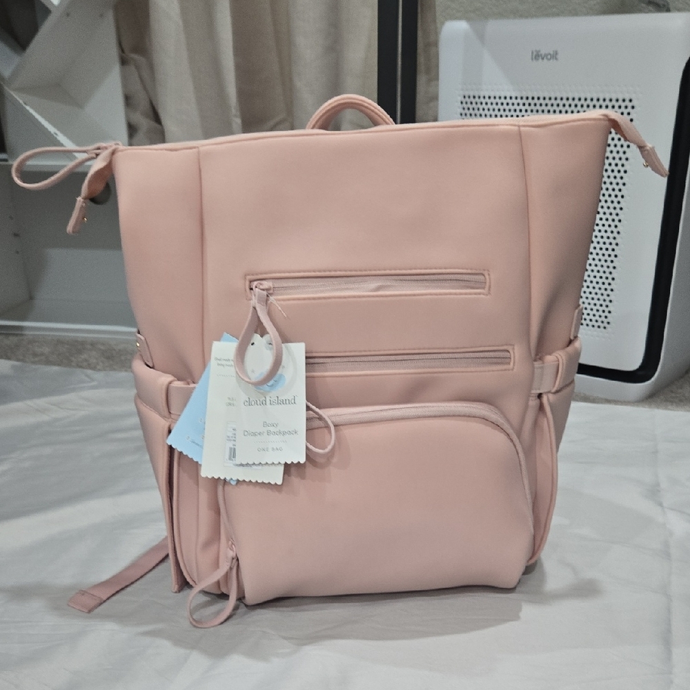 Cloud Island Pink Diaper Backpack